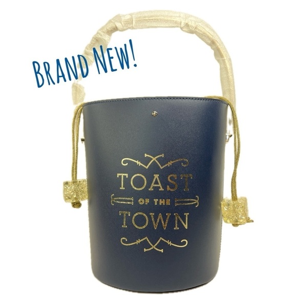 Kate Spade Toast of the Town Ice Champagne Bucket Rare Bag - Picture 13 of 16